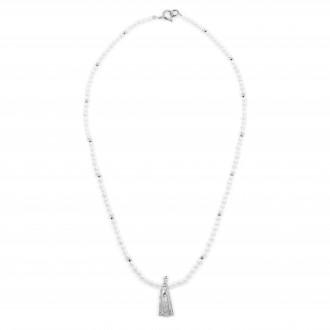 PEARL NECKLACE WITH SAINT