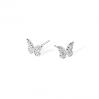 SILVER BUTTERFLY EARRINGS