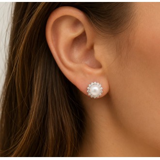 PENDIENTES CON PERLA