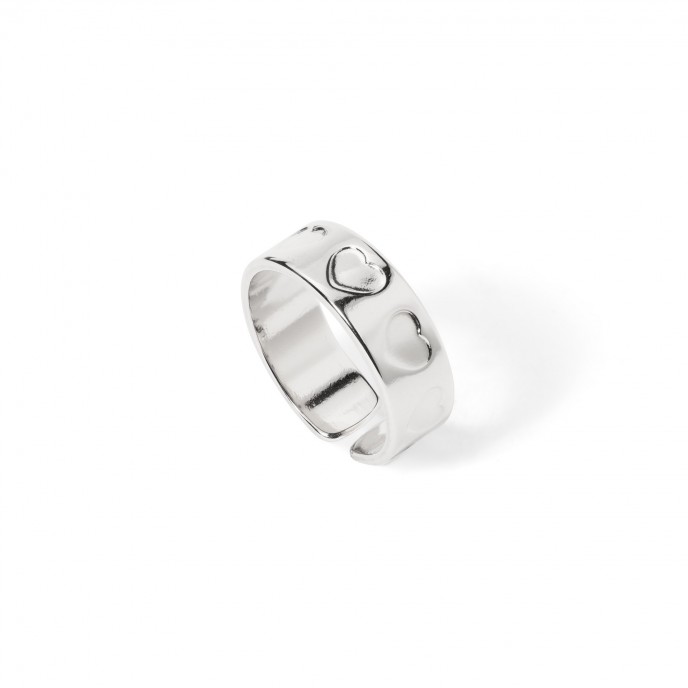 ANILLO CORAZONES DE ACERO