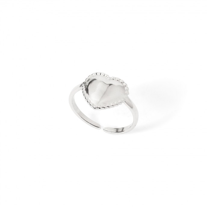 HEART STEEL RING