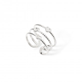 ANILLO CORAZONES DE ACERO