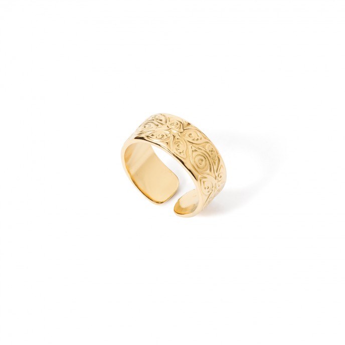 ANILLO ACERO GEOM�TRICO