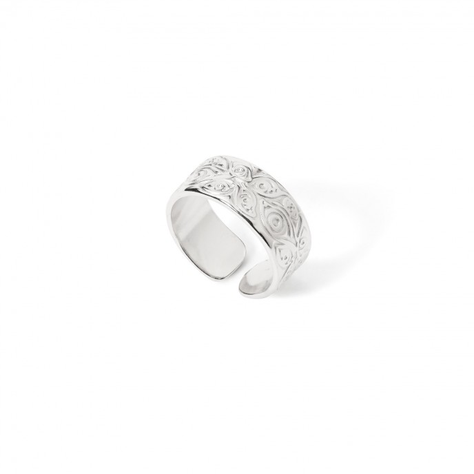STEEL RING WITH DETAILS
