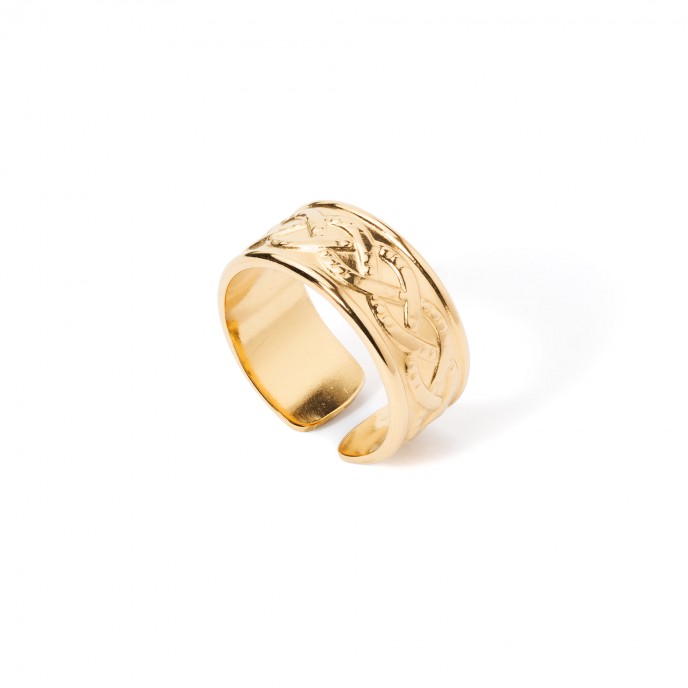 ANILLO ACERO GEOM�TRICO
