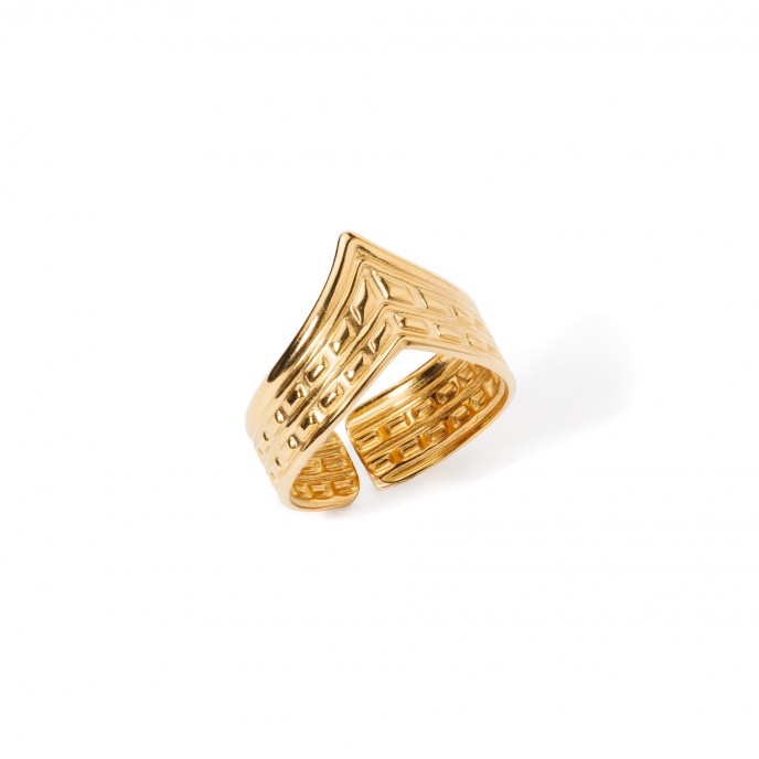 CROWN STEEL RING