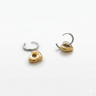 STEEL HOOPS WITH HEART