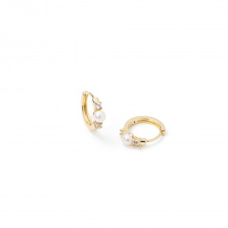 METAL HOOPS WITH PEARL