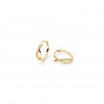 Metal chapado en oro con circonita blanca.