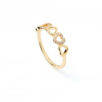 HEARTS METAL RING