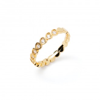HEARTS METAL RING