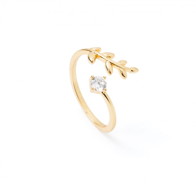LEAVES METAL RING