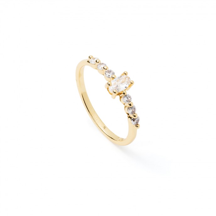 SOLITARY METAL RING