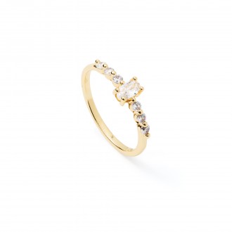 SOLITARY METAL RING