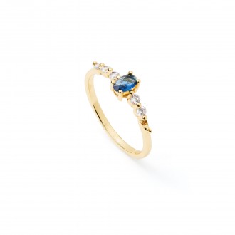 SOLITARY METAL RING