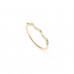 Metal Plaqueado a Ouro com Zirc�o Branco