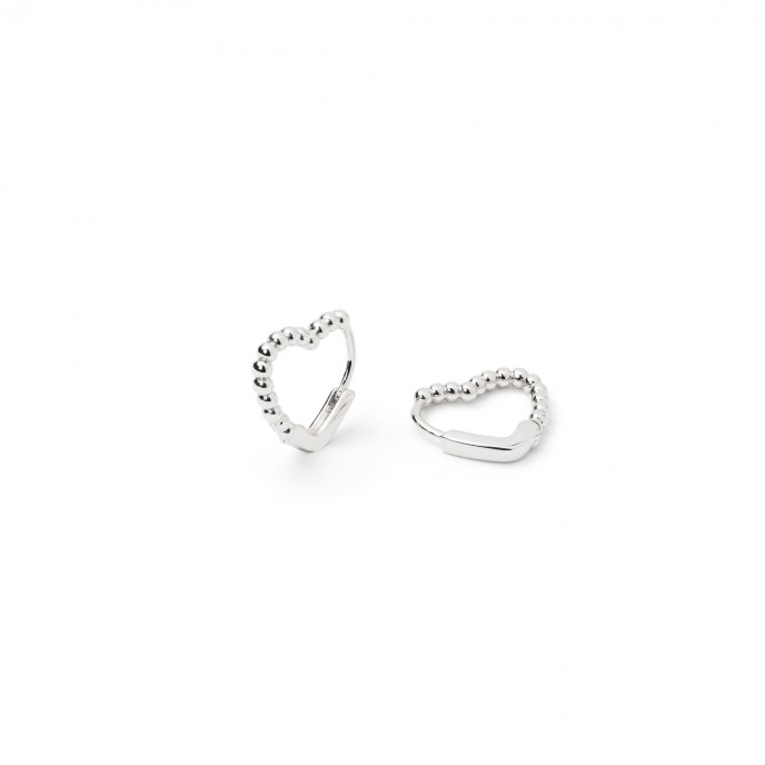 HEART METAL HOOPS
