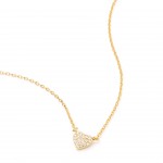 Metal Plaqueado a Ouro com Zirc�o Branco