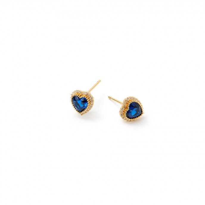 PENDIENTES CORAZ�N DE METAL