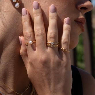 HEARTS METAL RING