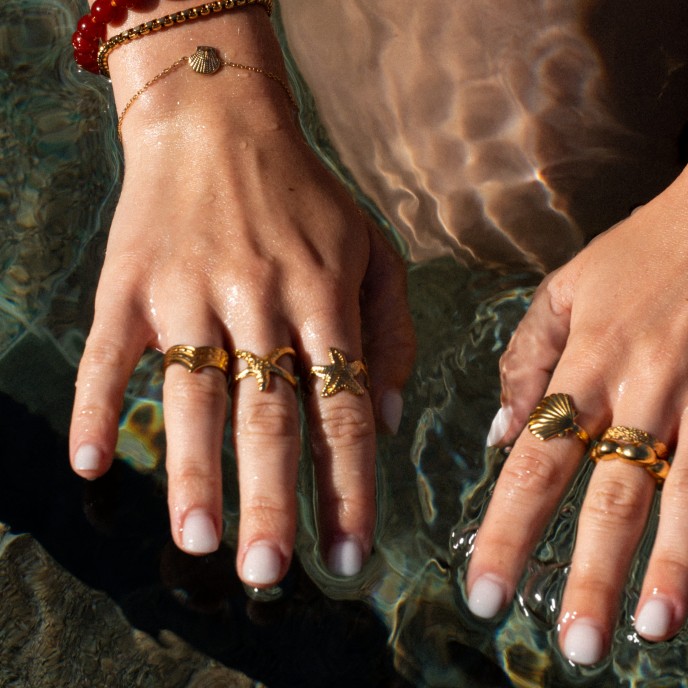 CROWN STEEL RING
