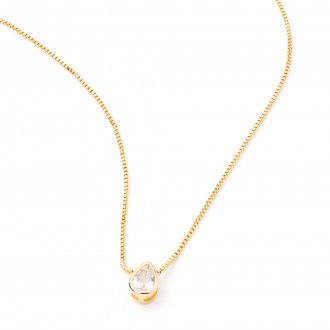 METAL NECKLACE WITH DROP