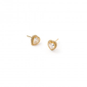 PENDIENTES CORAZ�N DE METAL
