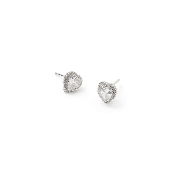 HEART METAL EARRINGS
