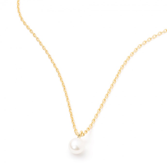 COLLAR CON PERLA DE METAL