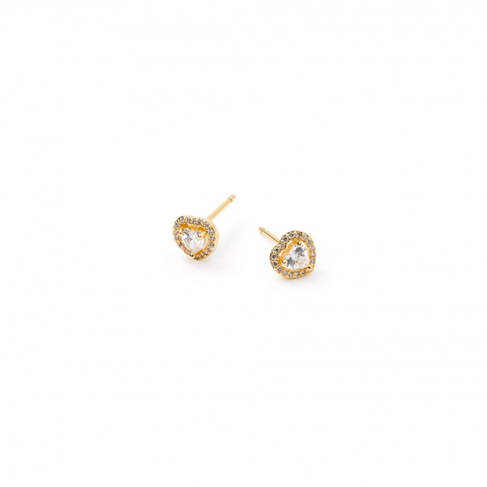 PENDIENTES CORAZ�N DE METAL