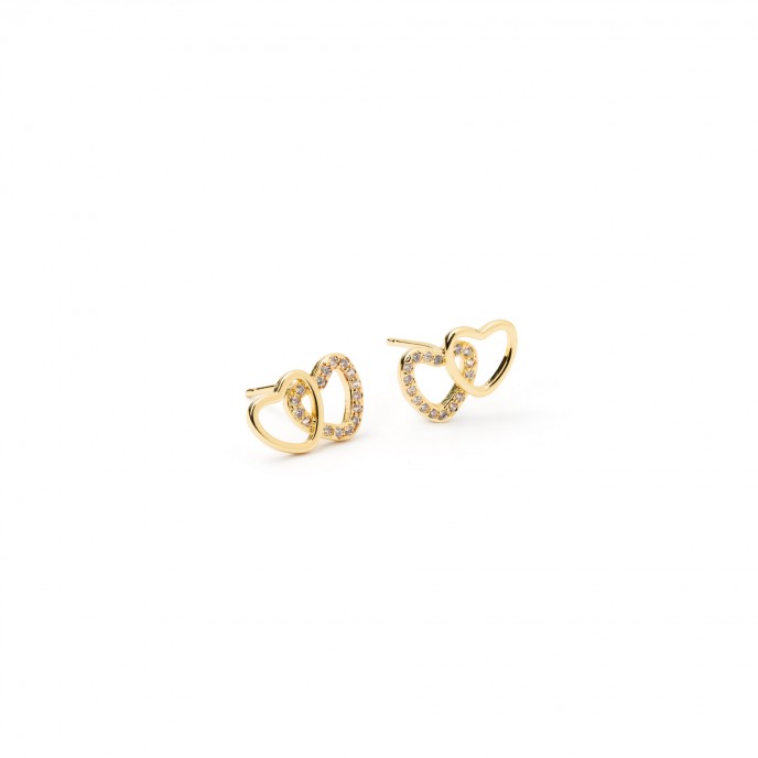 PENDIENTES CORAZONES DE METAL