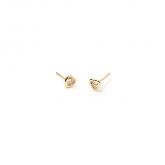 HEART METAL EARRINGS