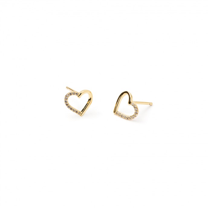 PENDIENTES CORAZ�N DE METAL