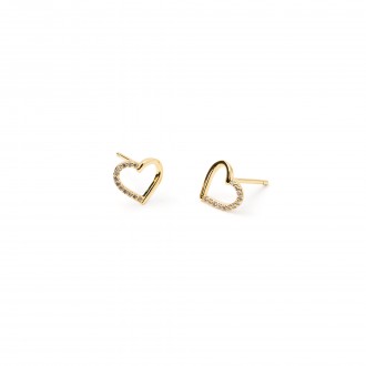 PENDIENTES CORAZ�N DE METAL