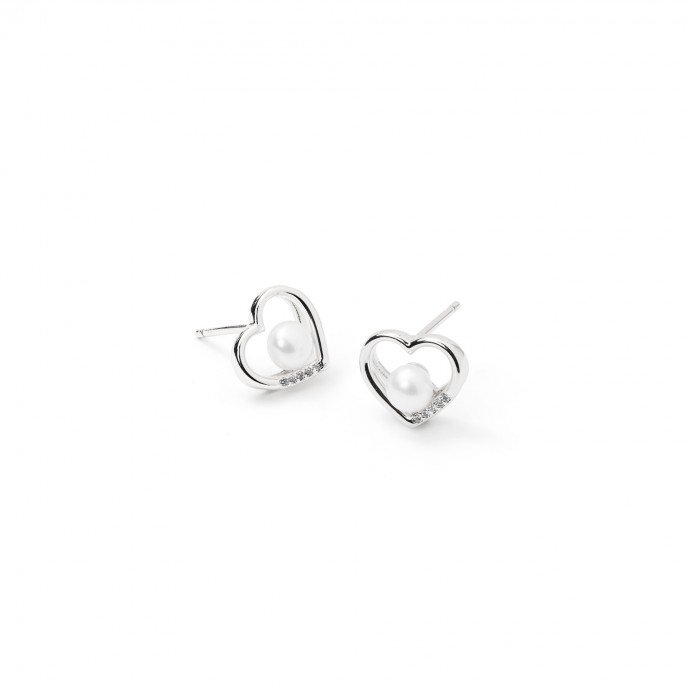 PENDIENTES CORAZ�N DE METAL