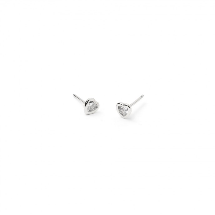 PENDIENTES CORAZ�N DE METAL