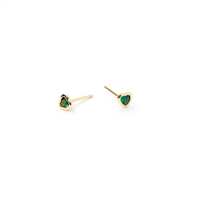 PENDIENTES CORAZ�N DE METAL
