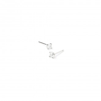 METAL EARRINGS WITH ZIRCON