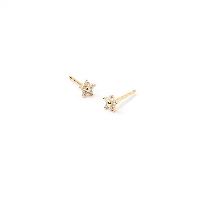 PENDIENTES FLOR DE METAL
