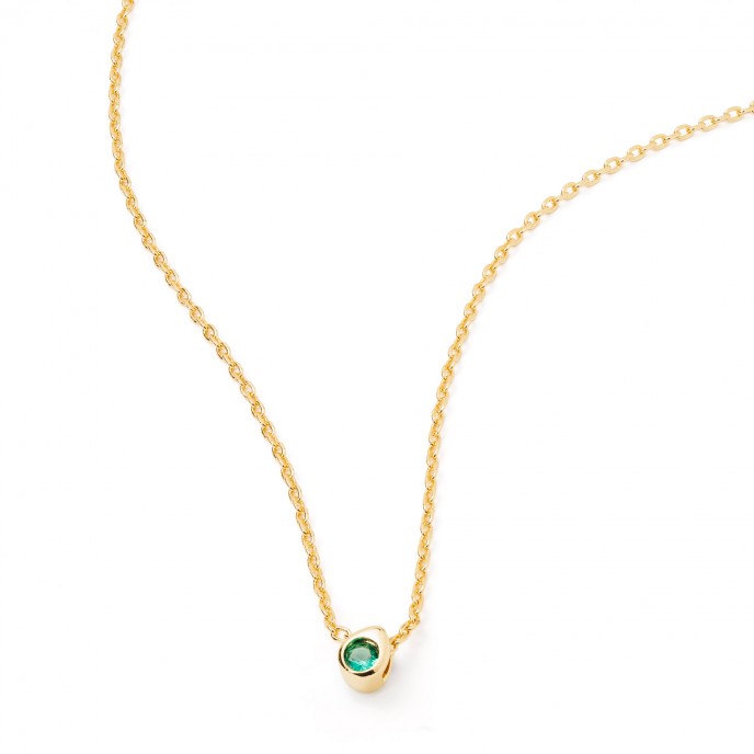 METAL NECKLACE WITH DROP