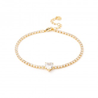 METAL BRACELET WITH HEART