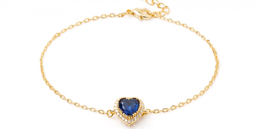 METAL BRACELET WITH HEART