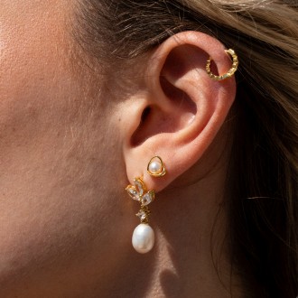 PENDIENTES CORAZ�N DE METAL