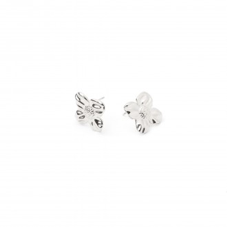 STEEL FLOWER EARRINGS