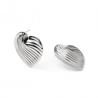 PENDIENTES CORAZ�N DE ACERO