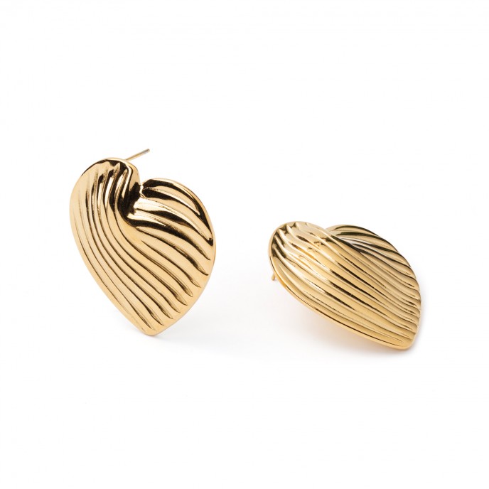 PENDIENTES CORAZ�N DE ACERO