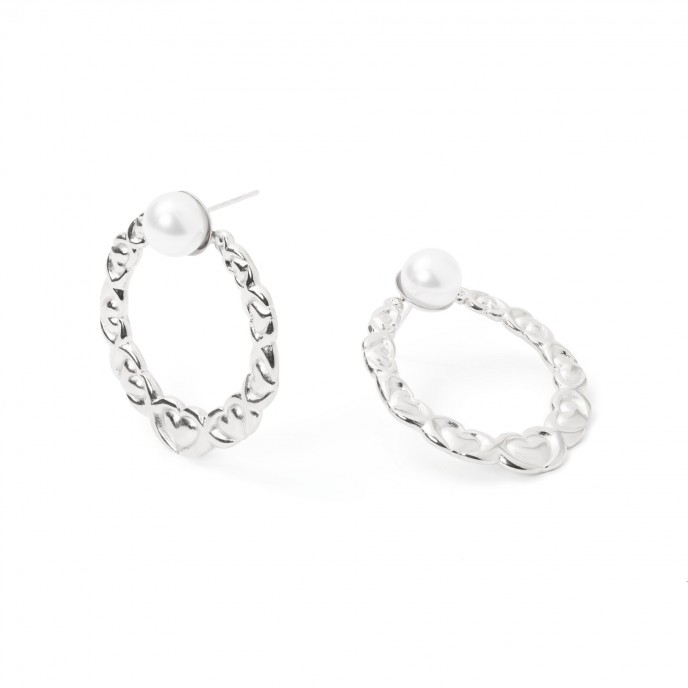PENDIENTES CORAZONES DE ACERO