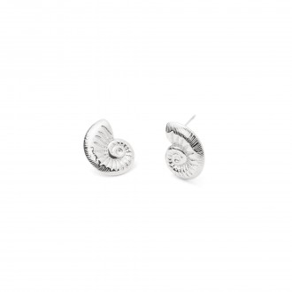 PENDIENTES CONCHA DE ACERO