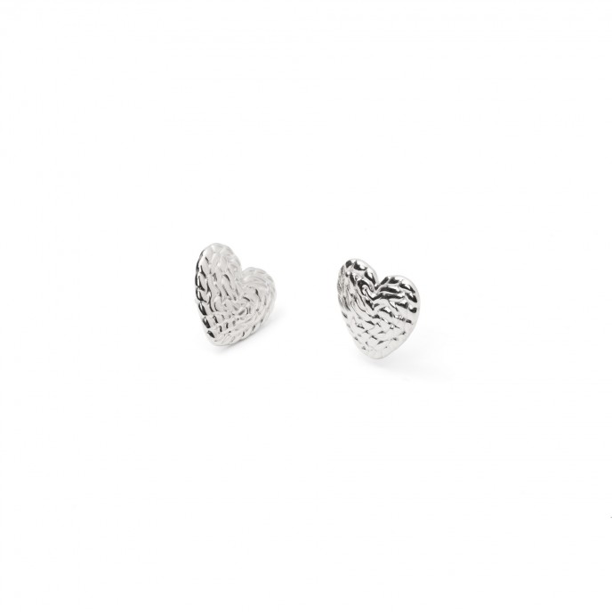STEEL HEART EARRINGS