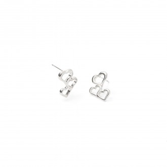 HEARTS STEEL EARRINGS